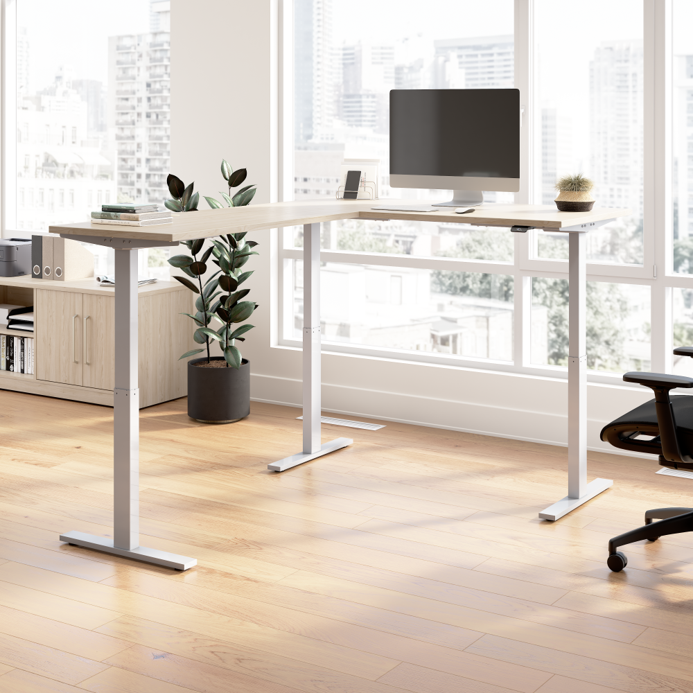 Move 60 Series 60W Height Adjustable L Shaped Standing Desk