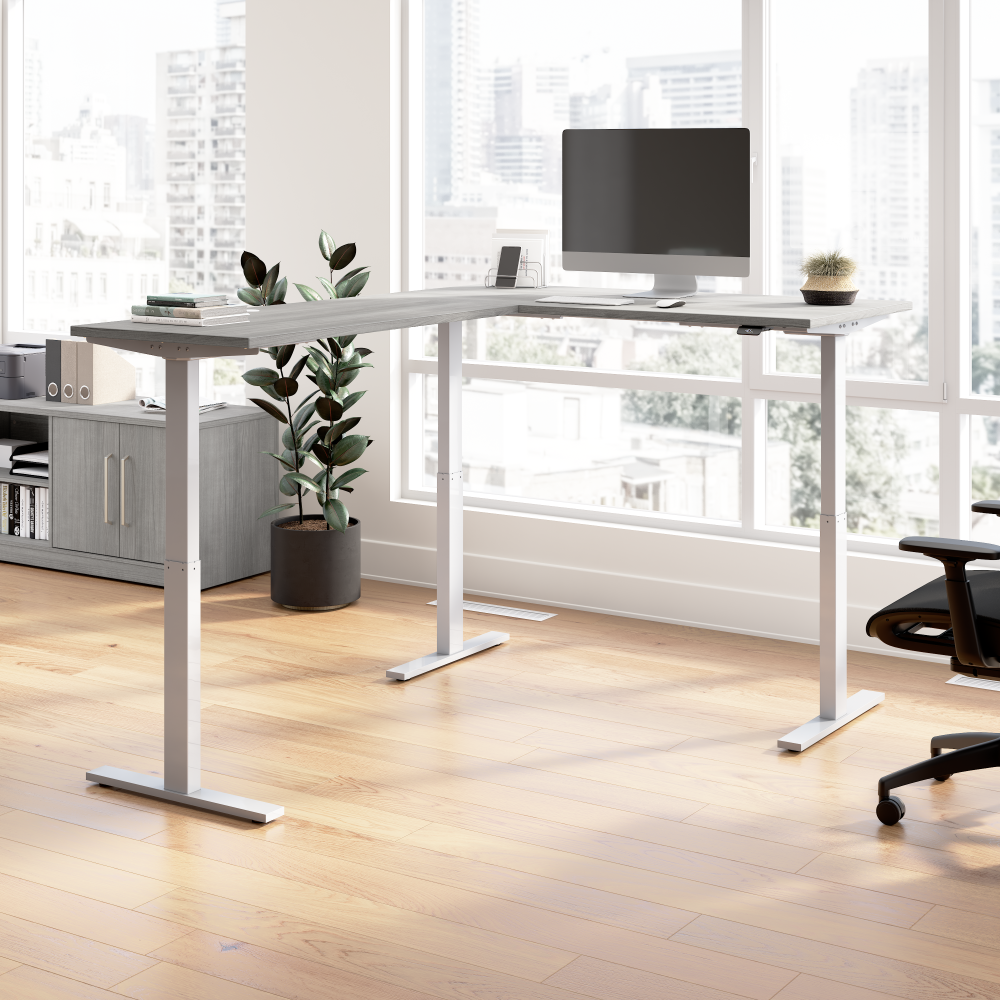 Move 60 Series 60W Height Adjustable L Shaped Standing Desk